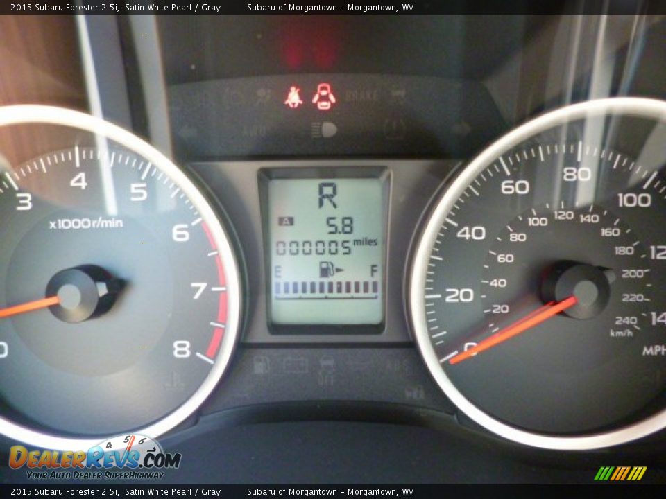 2015 Subaru Forester 2.5i Satin White Pearl / Gray Photo #20