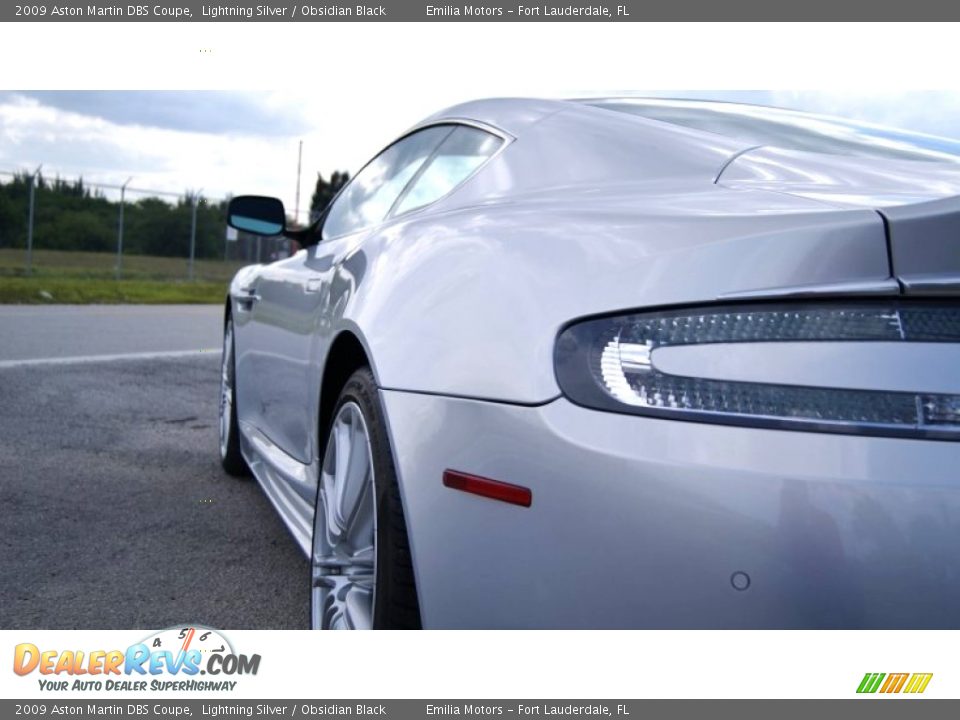 2009 Aston Martin DBS Coupe Lightning Silver / Obsidian Black Photo #21