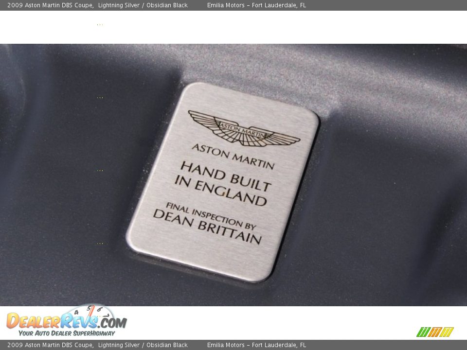 2009 Aston Martin DBS Coupe Lightning Silver / Obsidian Black Photo #54