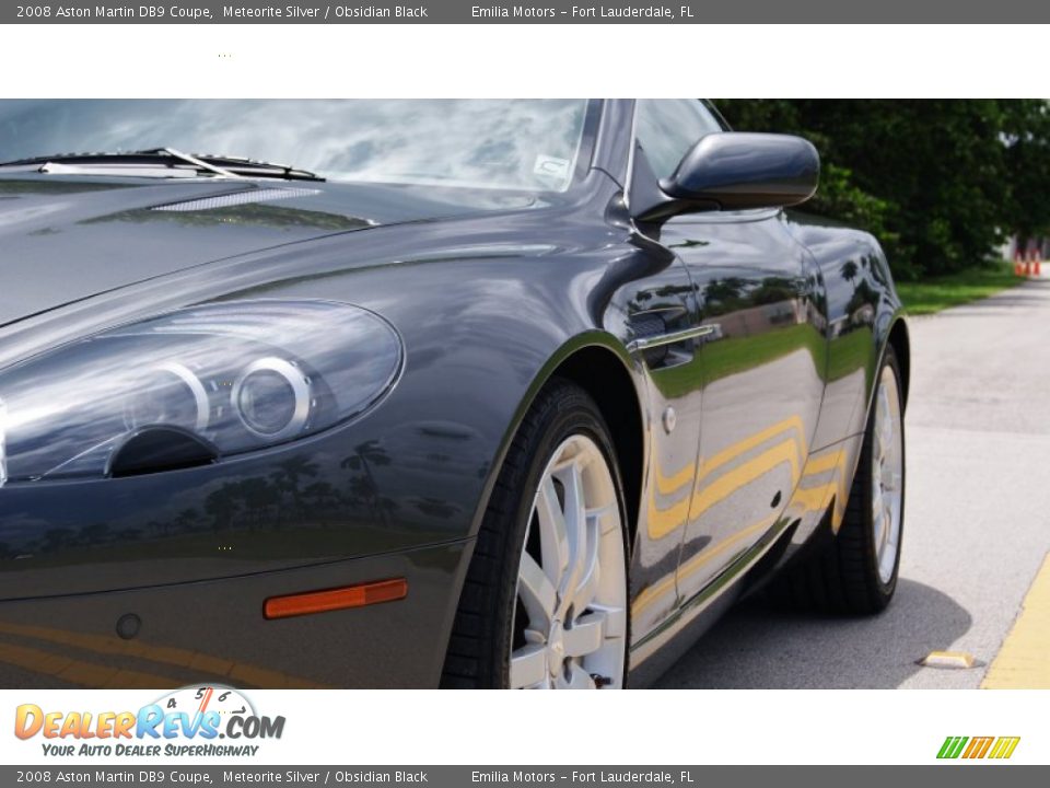 2008 Aston Martin DB9 Coupe Meteorite Silver / Obsidian Black Photo #10