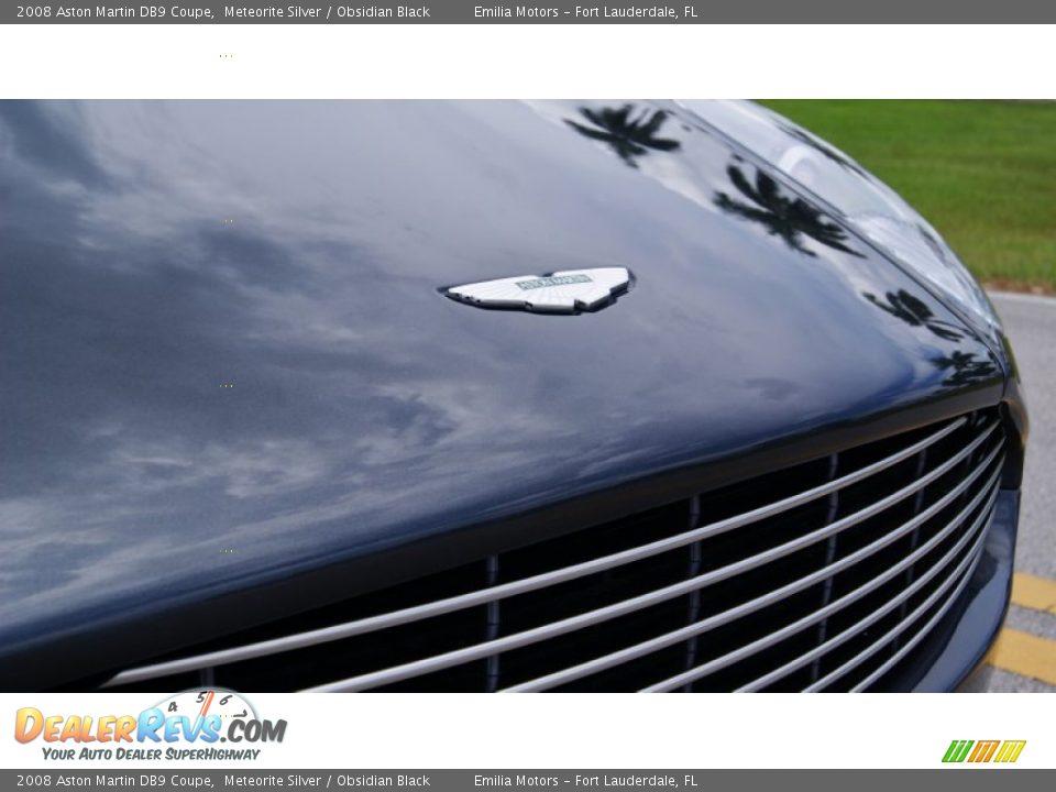 2008 Aston Martin DB9 Coupe Meteorite Silver / Obsidian Black Photo #16