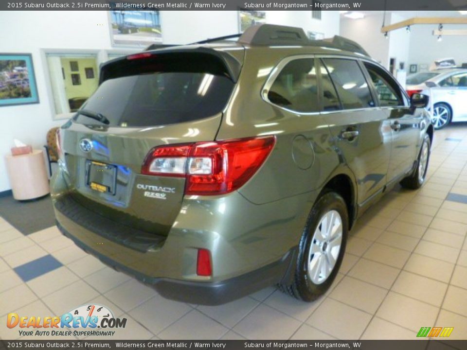 2015 Subaru Outback 2.5i Premium Wilderness Green Metallic / Warm Ivory Photo #6