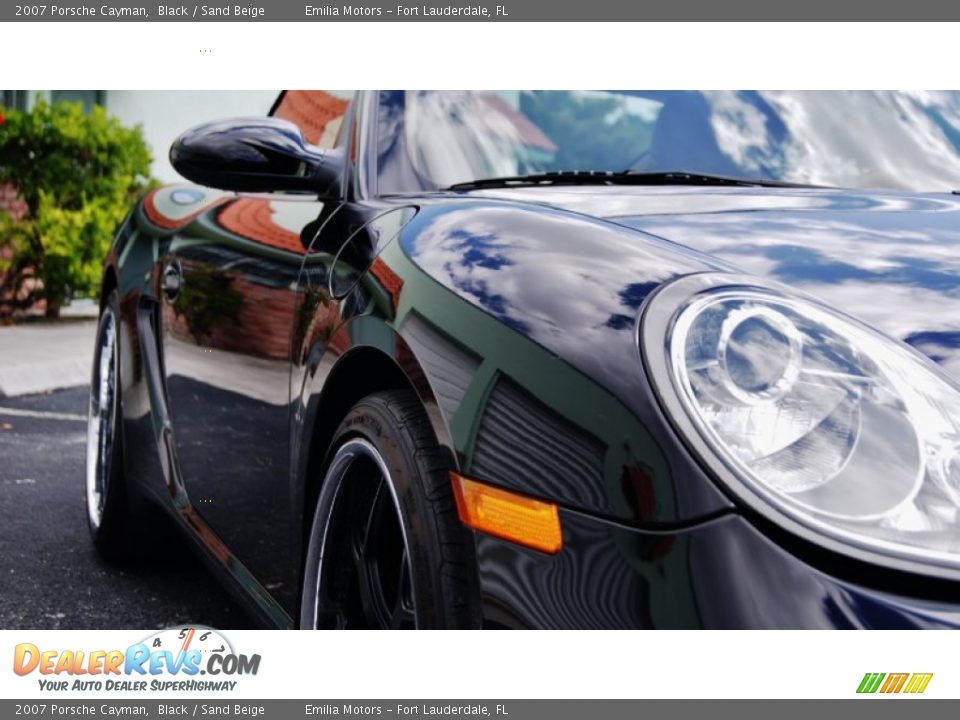 2007 Porsche Cayman Black / Sand Beige Photo #10