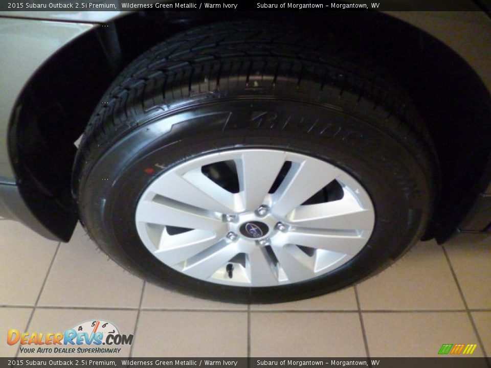 2015 Subaru Outback 2.5i Premium Wilderness Green Metallic / Warm Ivory Photo #7