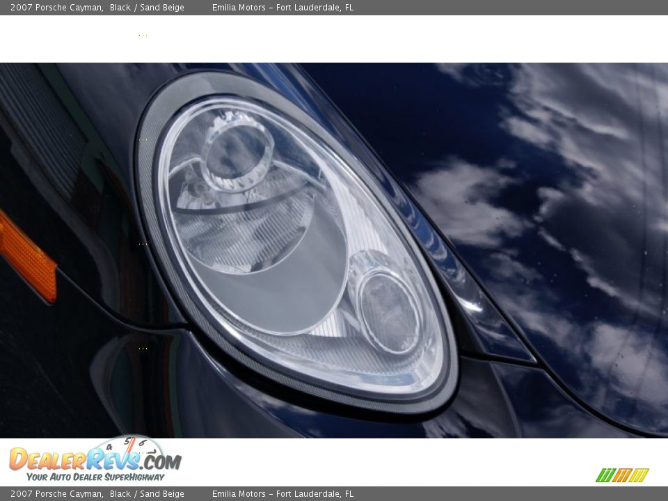 2007 Porsche Cayman Black / Sand Beige Photo #11