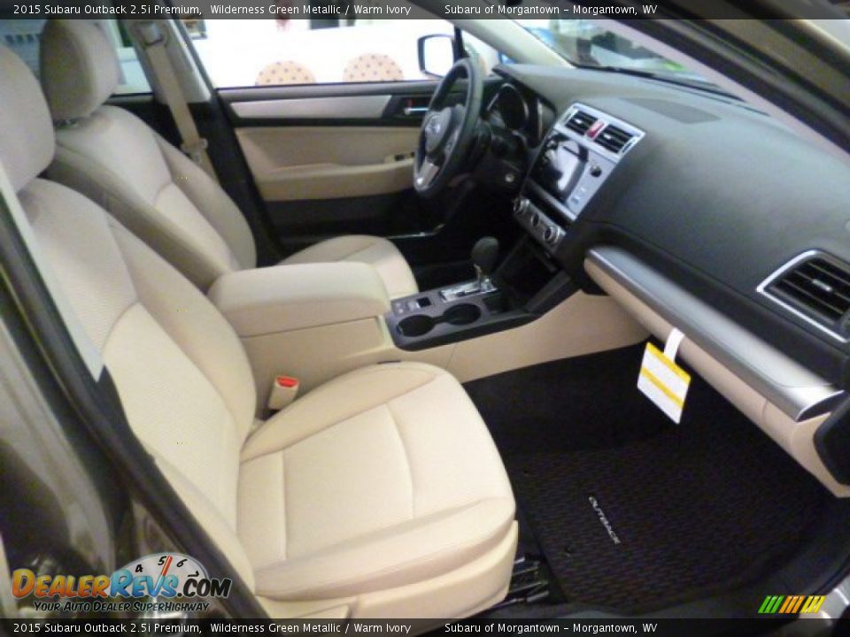 2015 Subaru Outback 2.5i Premium Wilderness Green Metallic / Warm Ivory Photo #8