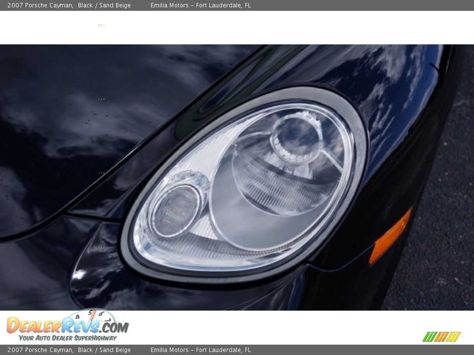 2007 Porsche Cayman Black / Sand Beige Photo #12