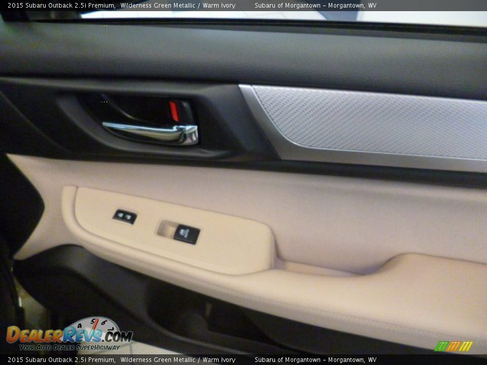 2015 Subaru Outback 2.5i Premium Wilderness Green Metallic / Warm Ivory Photo #9