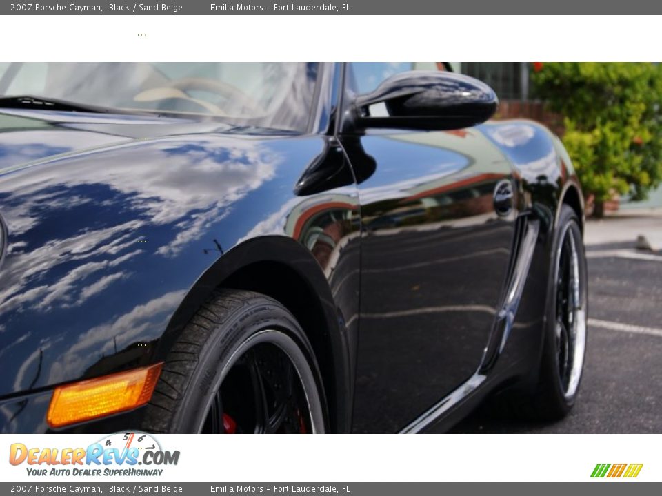 2007 Porsche Cayman Black / Sand Beige Photo #13