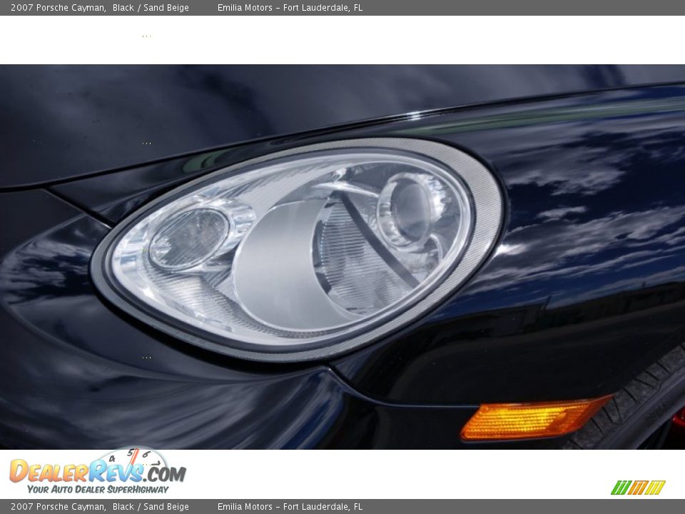2007 Porsche Cayman Black / Sand Beige Photo #14