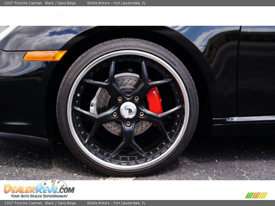 2007 Porsche Cayman Black / Sand Beige Photo #15