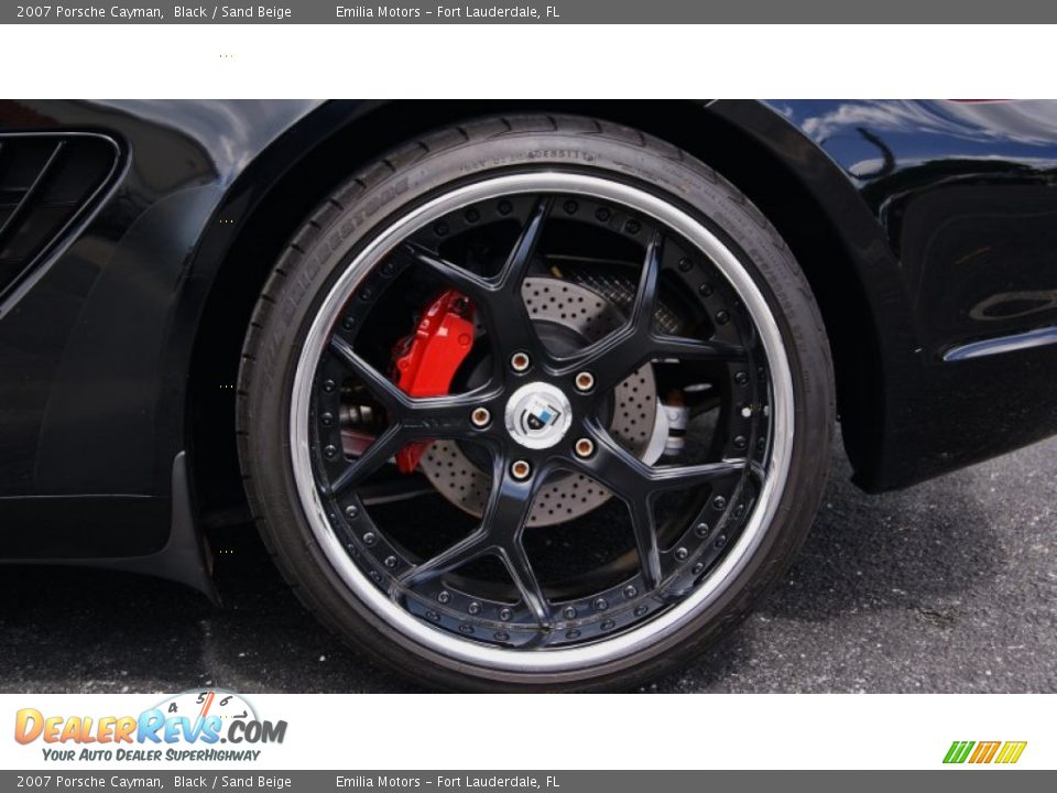 2007 Porsche Cayman Black / Sand Beige Photo #16