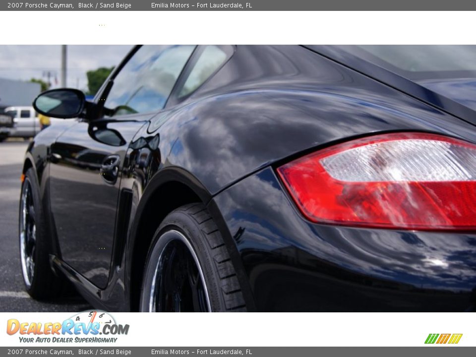 2007 Porsche Cayman Black / Sand Beige Photo #17
