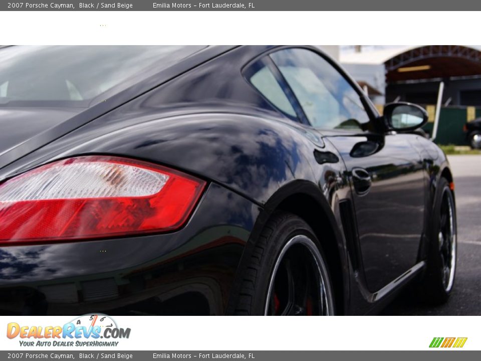2007 Porsche Cayman Black / Sand Beige Photo #18