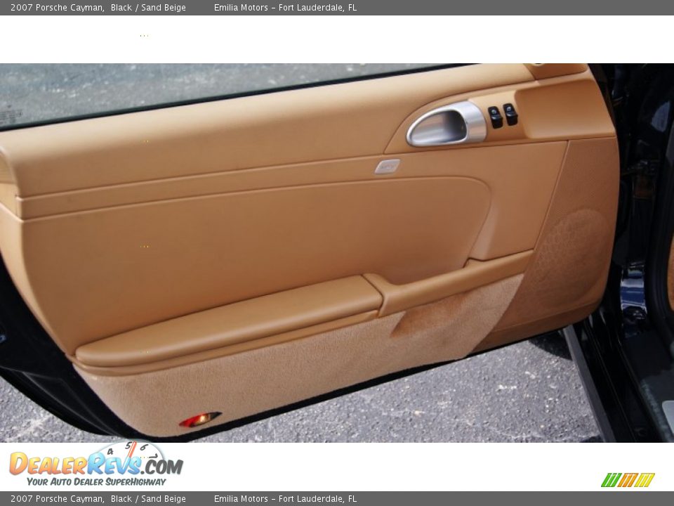 2007 Porsche Cayman Black / Sand Beige Photo #20