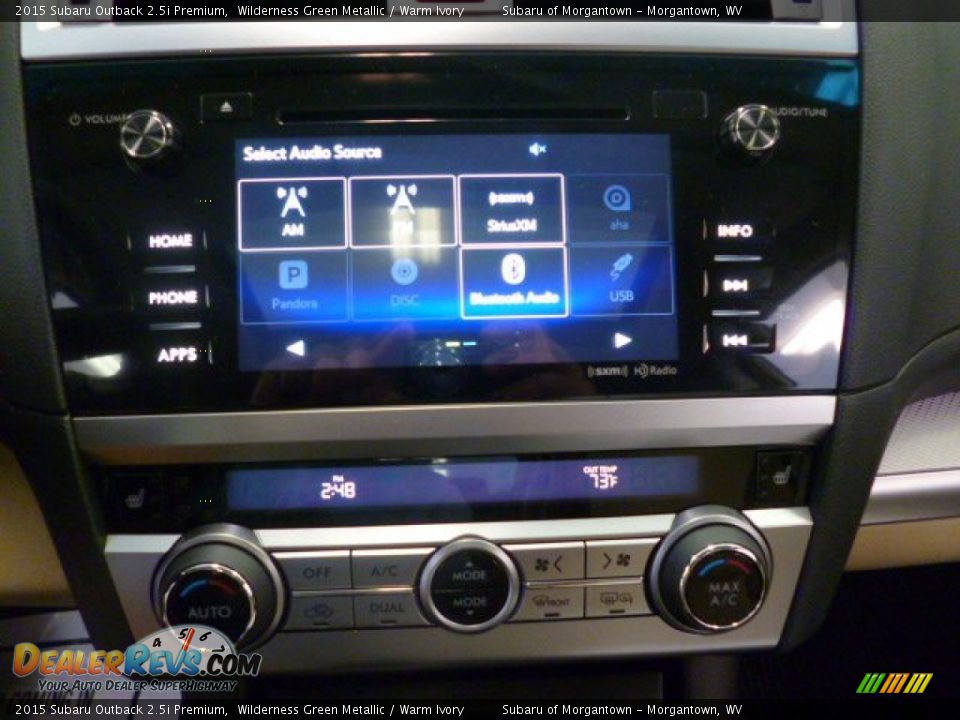 2015 Subaru Outback 2.5i Premium Wilderness Green Metallic / Warm Ivory Photo #19