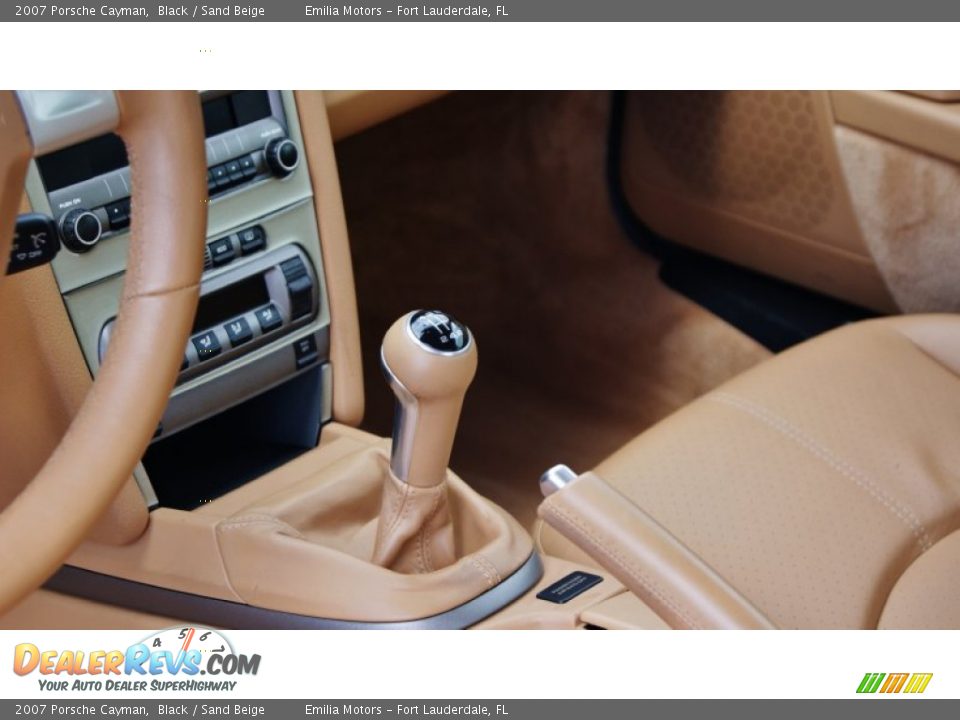 2007 Porsche Cayman Black / Sand Beige Photo #24