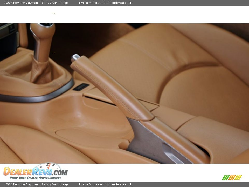 2007 Porsche Cayman Black / Sand Beige Photo #25