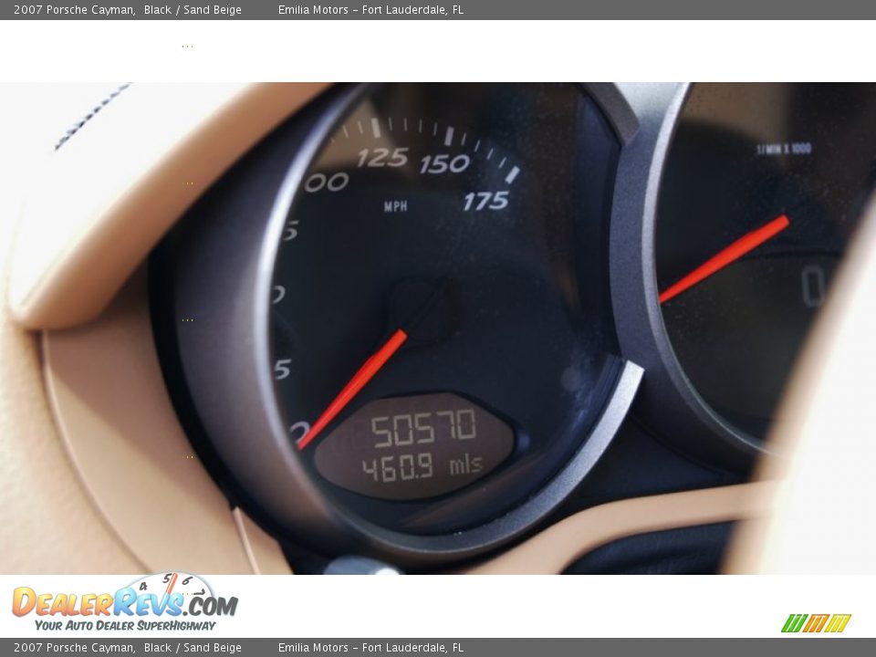 2007 Porsche Cayman Black / Sand Beige Photo #26
