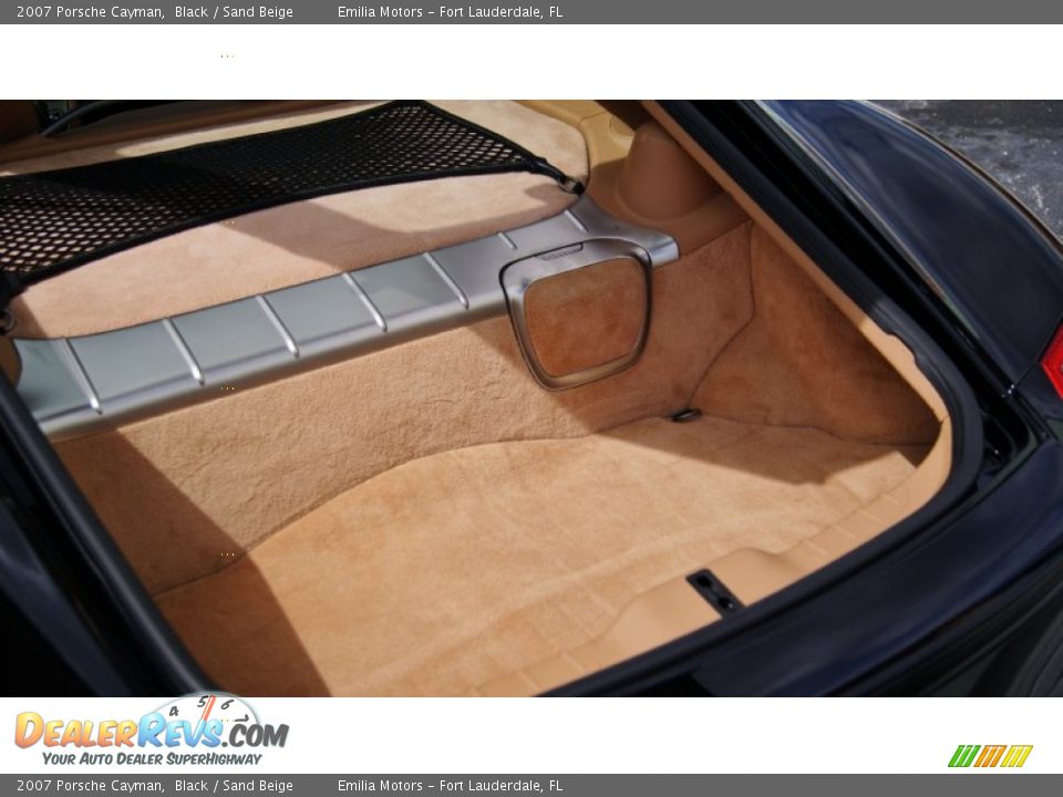 2007 Porsche Cayman Black / Sand Beige Photo #30