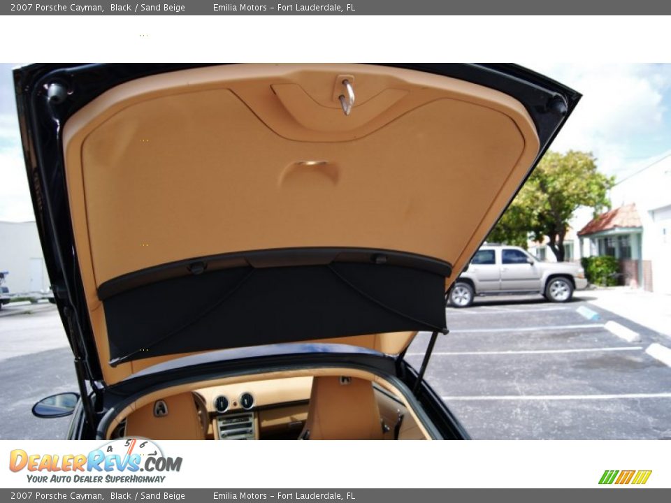 2007 Porsche Cayman Black / Sand Beige Photo #31