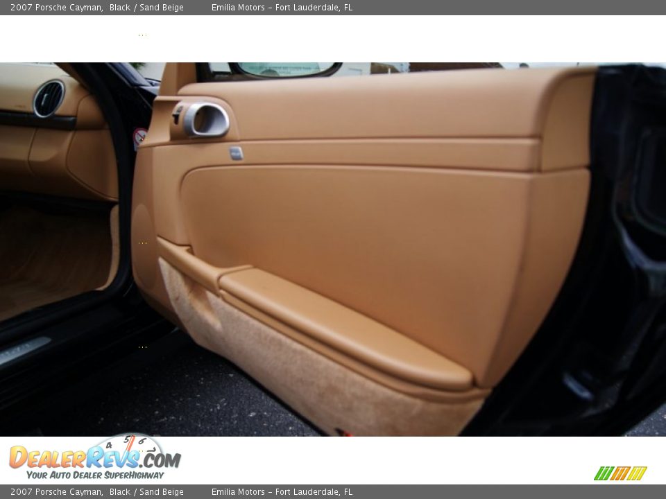 2007 Porsche Cayman Black / Sand Beige Photo #34