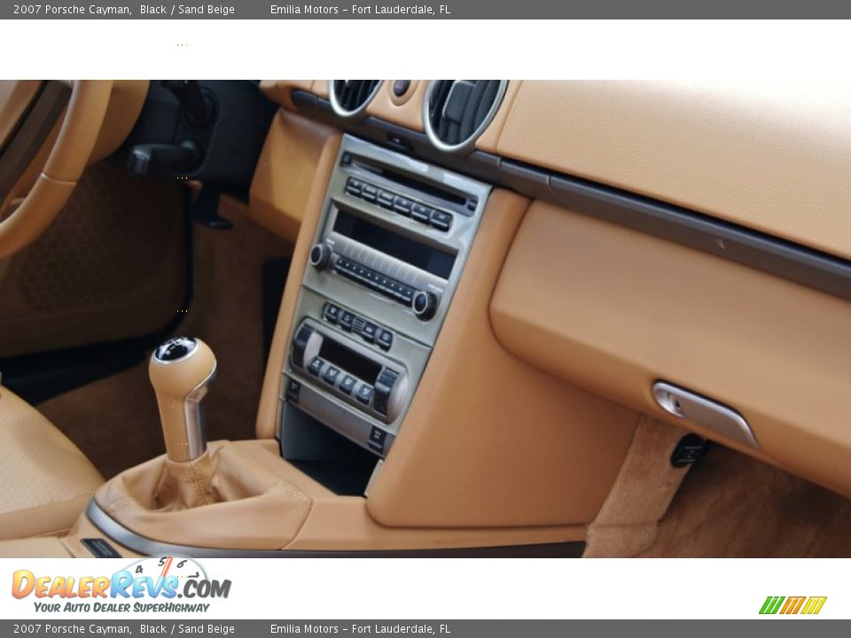 2007 Porsche Cayman Black / Sand Beige Photo #35