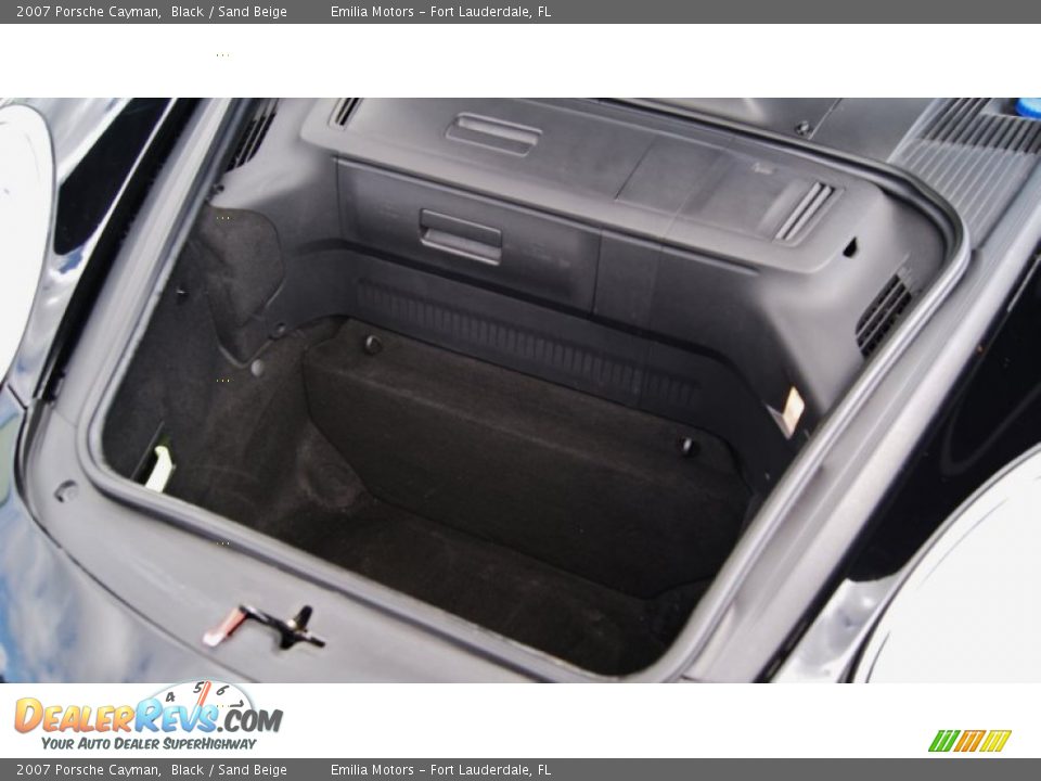 2007 Porsche Cayman Black / Sand Beige Photo #36