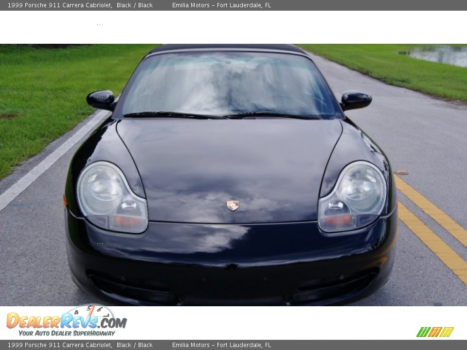 1999 Porsche 911 Carrera Cabriolet Black / Black Photo #10