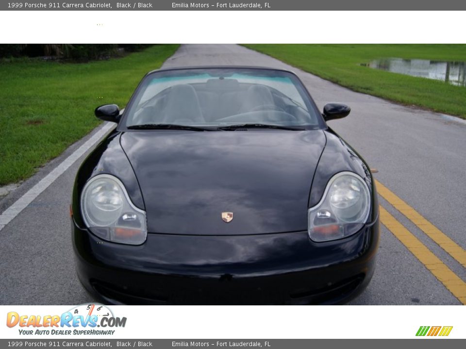 1999 Porsche 911 Carrera Cabriolet Black / Black Photo #34