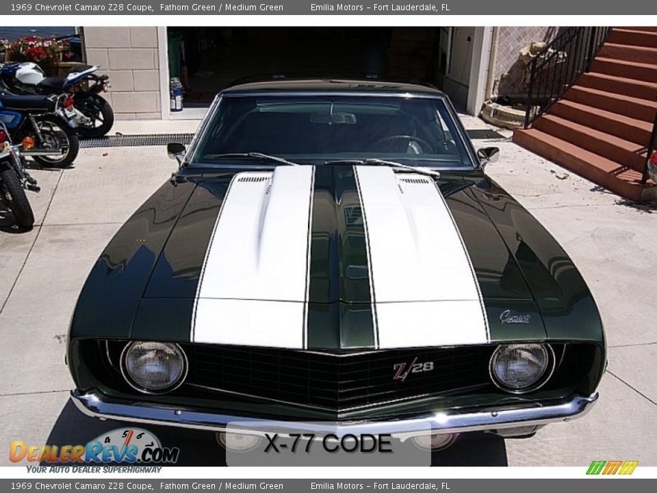1969 Chevrolet Camaro Z28 Coupe Fathom Green / Medium Green Photo #4