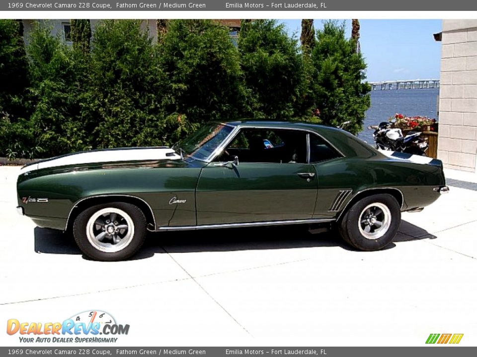 Fathom Green 1969 Chevrolet Camaro Z28 Coupe Photo #8
