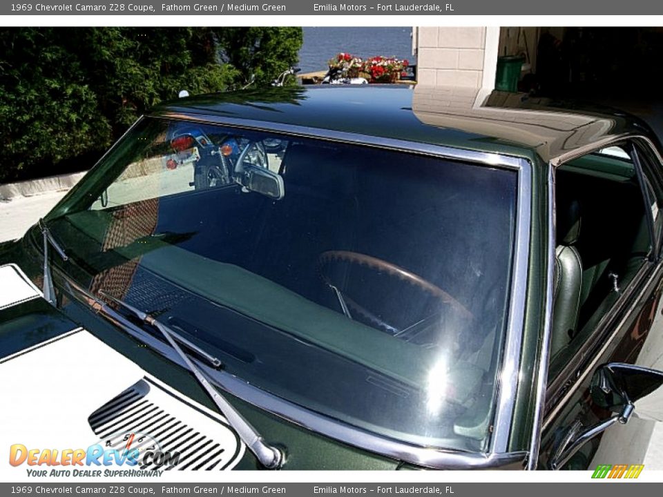 1969 Chevrolet Camaro Z28 Coupe Fathom Green / Medium Green Photo #15