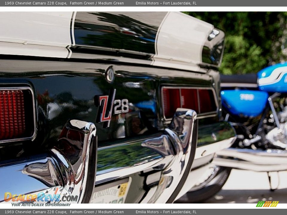 1969 Chevrolet Camaro Z28 Coupe Fathom Green / Medium Green Photo #18