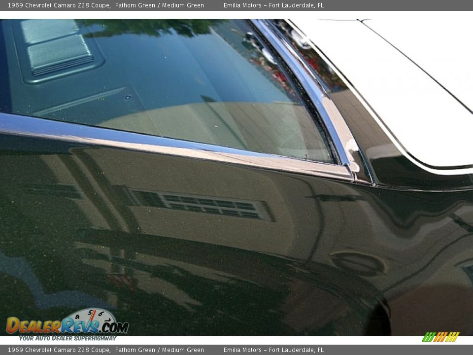1969 Chevrolet Camaro Z28 Coupe Fathom Green / Medium Green Photo #20