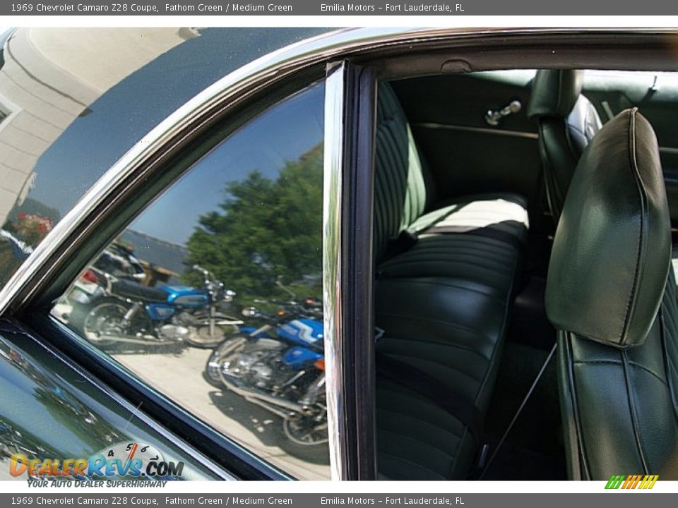 1969 Chevrolet Camaro Z28 Coupe Fathom Green / Medium Green Photo #23