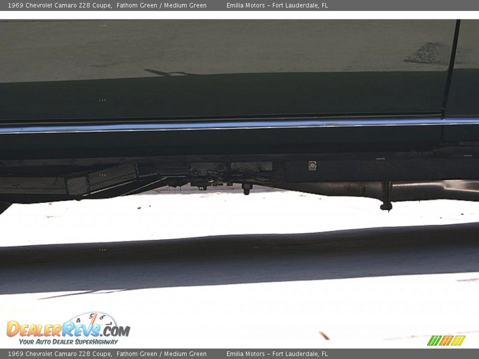 1969 Chevrolet Camaro Z28 Coupe Fathom Green / Medium Green Photo #26