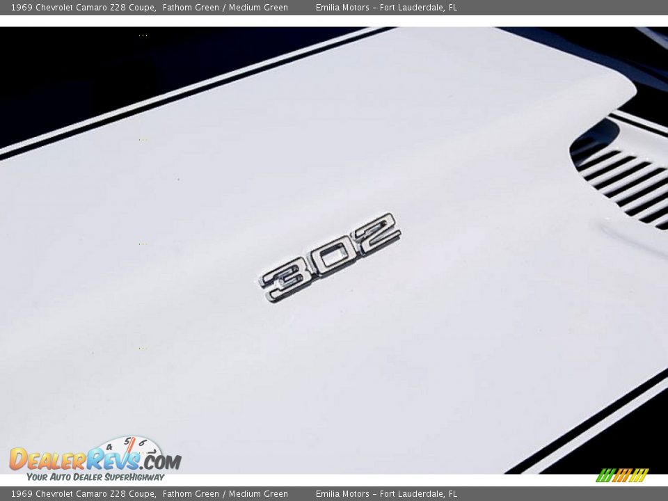 1969 Chevrolet Camaro Z28 Coupe Fathom Green / Medium Green Photo #29