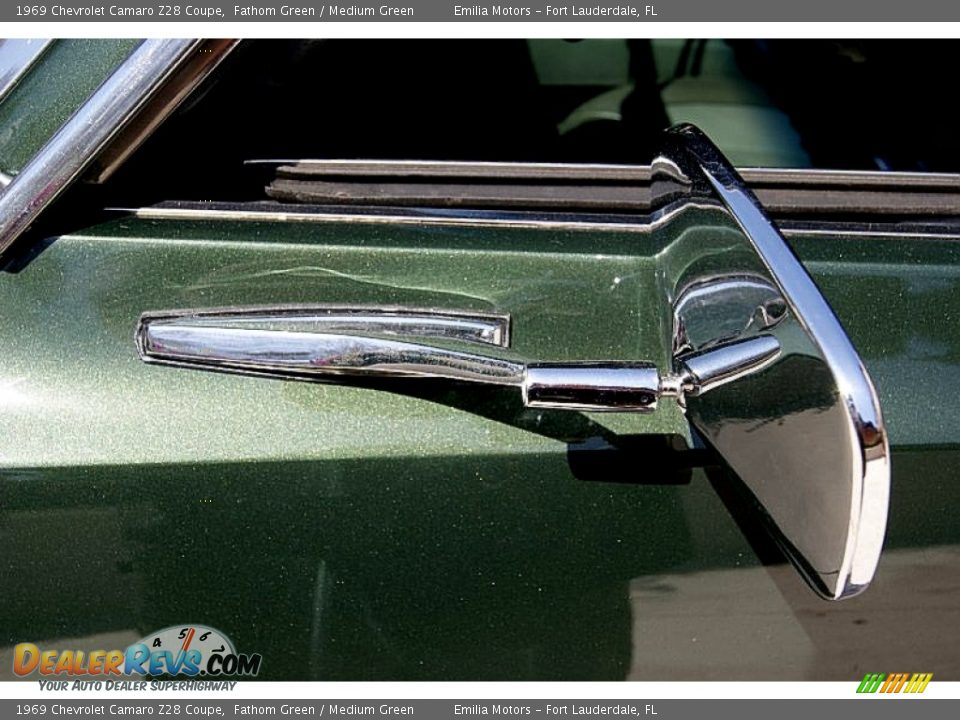 1969 Chevrolet Camaro Z28 Coupe Fathom Green / Medium Green Photo #32