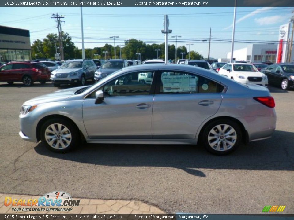 2015 Subaru Legacy 2.5i Premium Ice Silver Metallic / Slate Black Photo #4