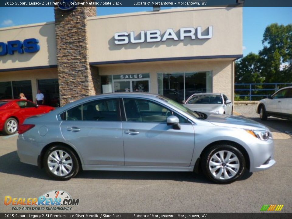 2015 Subaru Legacy 2.5i Premium Ice Silver Metallic / Slate Black Photo #7