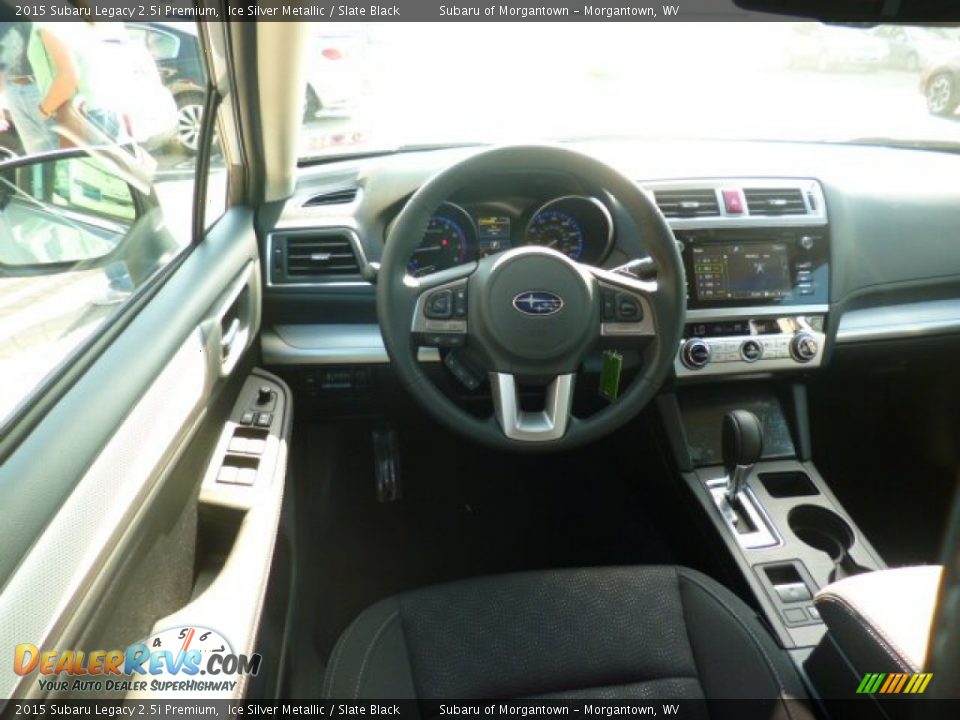 2015 Subaru Legacy 2.5i Premium Ice Silver Metallic / Slate Black Photo #13