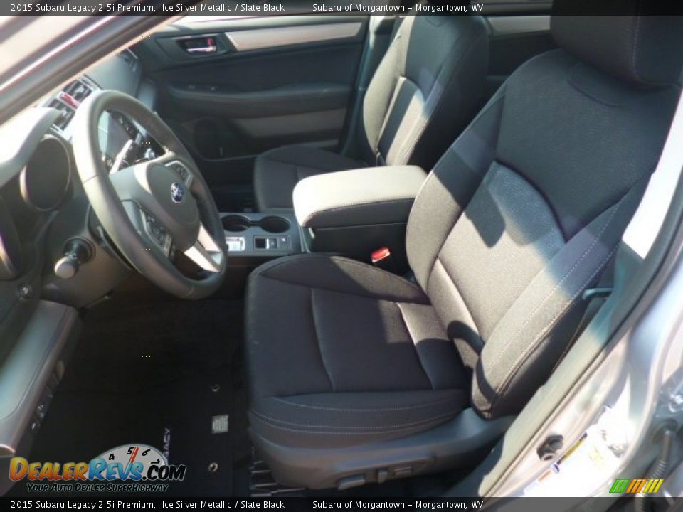 2015 Subaru Legacy 2.5i Premium Ice Silver Metallic / Slate Black Photo #14