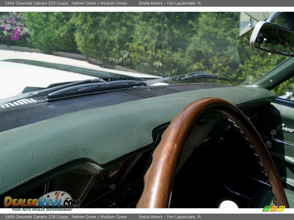 1969 Chevrolet Camaro Z28 Coupe Fathom Green / Medium Green Photo #44