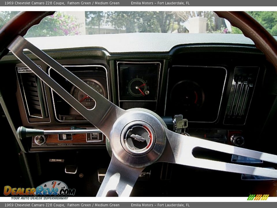 1969 Chevrolet Camaro Z28 Coupe Fathom Green / Medium Green Photo #45