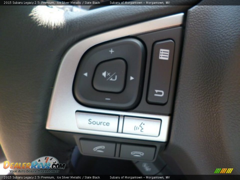 2015 Subaru Legacy 2.5i Premium Ice Silver Metallic / Slate Black Photo #17