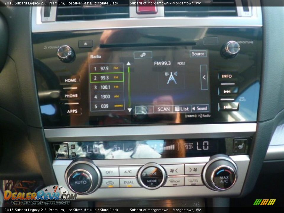 2015 Subaru Legacy 2.5i Premium Ice Silver Metallic / Slate Black Photo #18