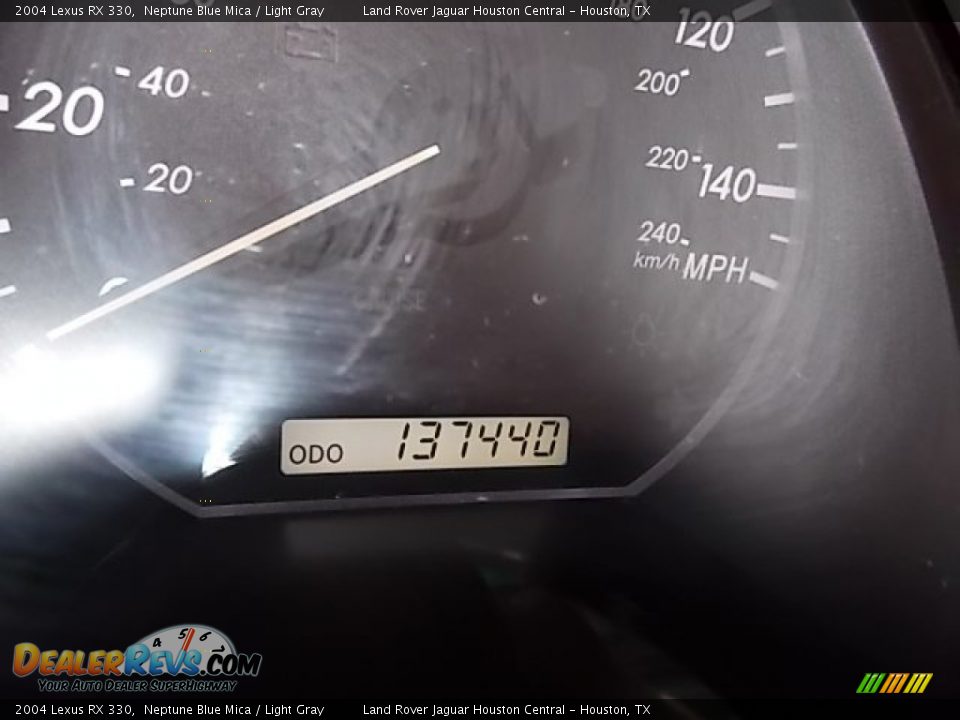 2004 Lexus RX 330 Neptune Blue Mica / Light Gray Photo #35