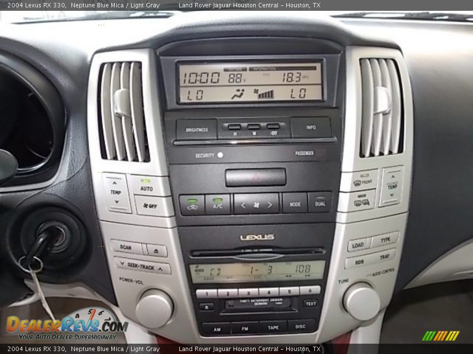 2004 Lexus RX 330 Neptune Blue Mica / Light Gray Photo #36