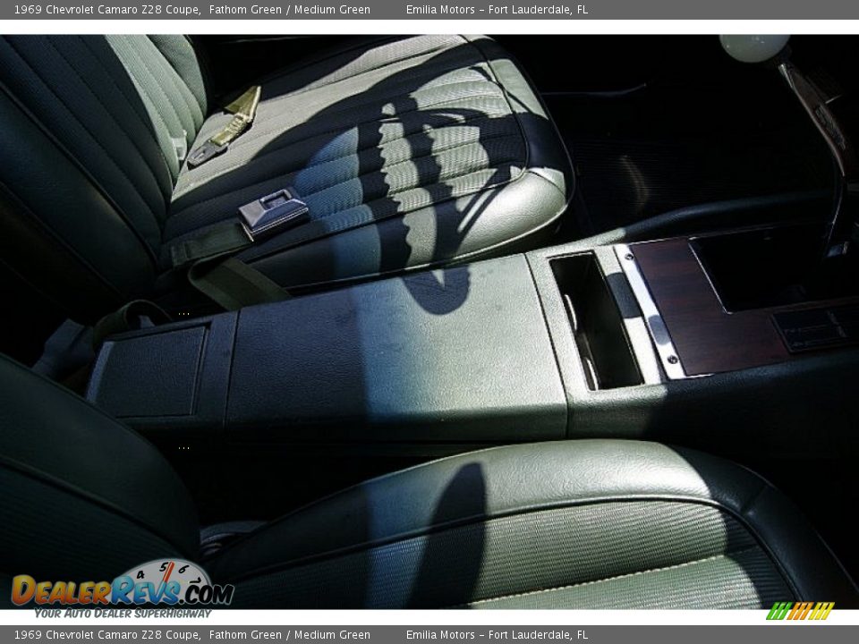 1969 Chevrolet Camaro Z28 Coupe Fathom Green / Medium Green Photo #58